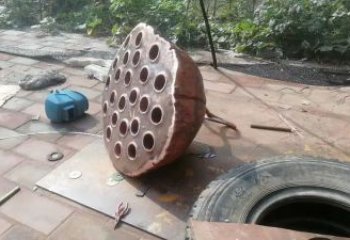 公園蓮蓬雕塑廠家 戶外擺件 創(chuàng)意不銹鋼蓮蓬雕塑定制