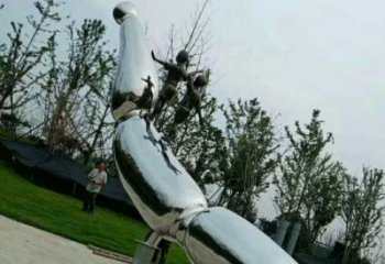 現(xiàn)代蓮藕雕塑廠(chǎng)家 大型別墅區(qū)擺件 抽象不銹鋼蓮藕雕塑廠(chǎng)