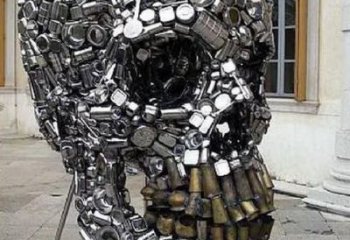戶外骷髏雕塑廠家 噴漆小品 創(chuàng)意不銹鋼骷髏雕塑價格