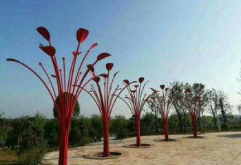 幾何大樹雕塑廠家 公園小品 廣場(chǎng)不銹鋼大樹雕塑廠