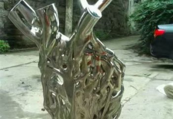 幾何樹(shù)墩雕塑廠家 歐式小品 大型不銹鋼樹(shù)墩雕塑報(bào)價(jià)