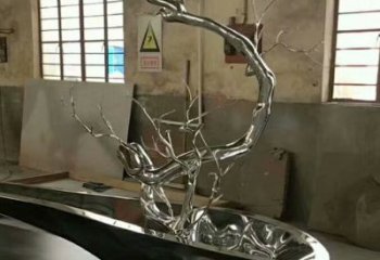 戶外樹(shù)墩雕塑廠家 噴漆小品 歐式不銹鋼樹(shù)墩雕塑廠