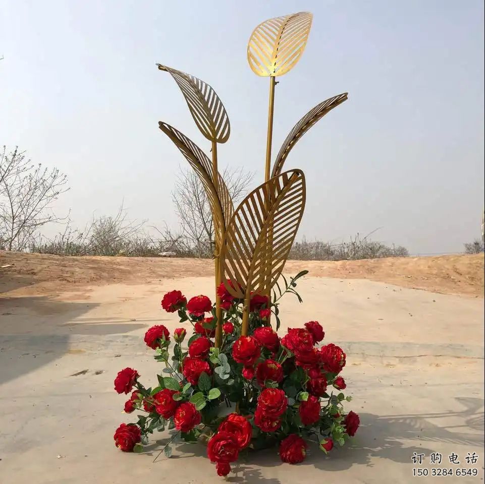 噴漆芭蕉葉雕塑廠家 中式公園小品 草地不銹鋼芭蕉葉雕塑廠 噴漆芭蕉葉雕塑廠家 中式公園小品 草地不銹鋼芭蕉葉雕塑廠