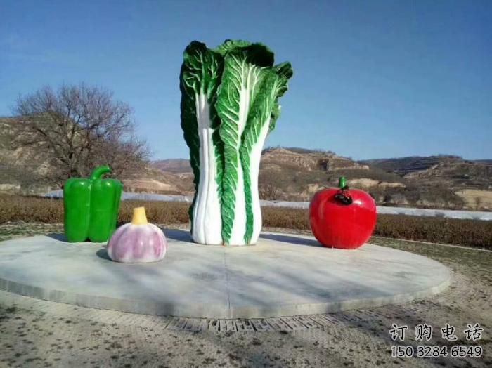 戶外大白菜雕塑廠家 噴漆小品 創(chuàng)意不銹鋼大白菜雕塑價格