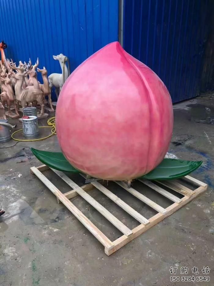 戶外桃子雕塑廠家 噴漆小品 大型桃子雕塑定制 戶外桃子雕塑廠家 噴漆小品 大型桃子雕塑定制