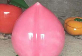 大型壽桃雕塑廠家 彩繪小品 抽象壽桃雕塑價(jià)格