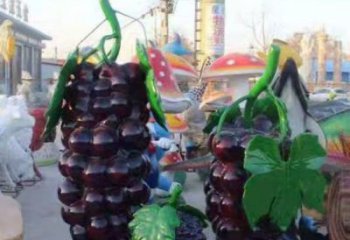 廣場(chǎng)葡萄雕塑廠家 仿真小品 戶外葡萄雕塑廠