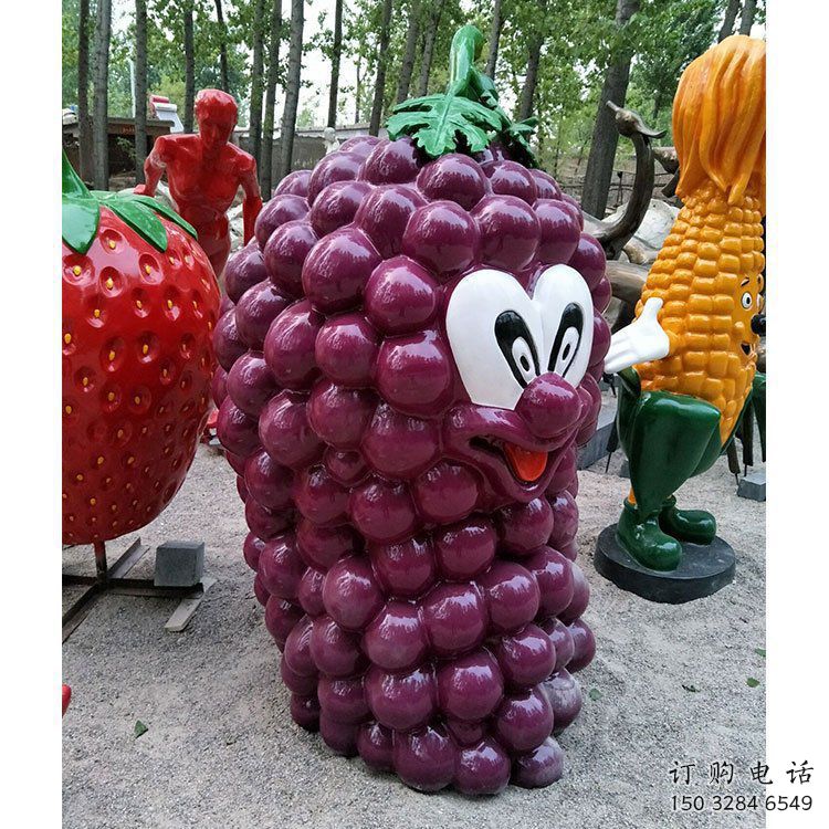 仿古葡萄雕塑廠家 草地小品 房地產(chǎn)葡萄雕塑廠