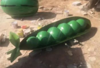 戶外云豆雕塑廠家 噴漆小品 大型云豆雕塑價(jià)格