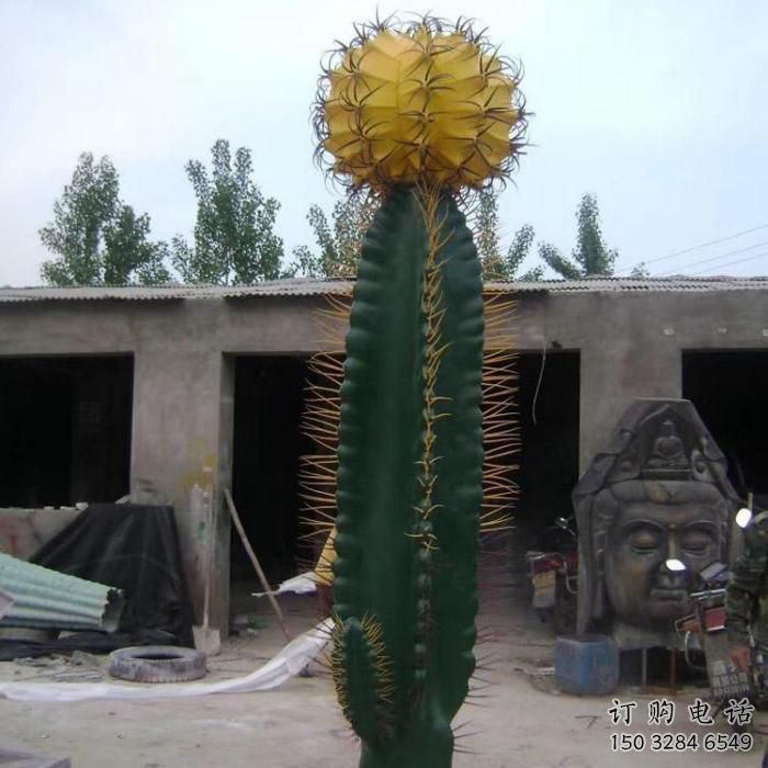 創(chuàng)意仙人掌雕塑廠家 仿真小品 公園仙人掌雕塑價格