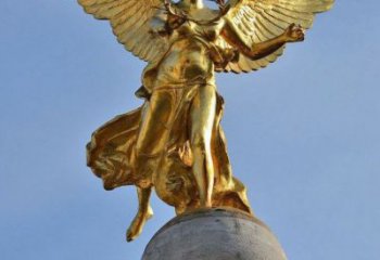 鍍金天使雕塑廠家 鑄造擺件  不銹鋼廣場天使雕塑特點