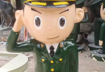 彩繪紅軍雕塑廠家 戶外擺件 街頭紅軍雕塑價(jià)格