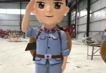 抽象紅軍雕塑廠家 現(xiàn)代小品 戶外紅軍雕塑規(guī)格