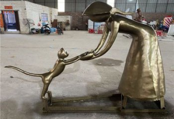 廣場母子雕塑廠家 現(xiàn)代小品 仿古不銹鋼母子雕塑加工