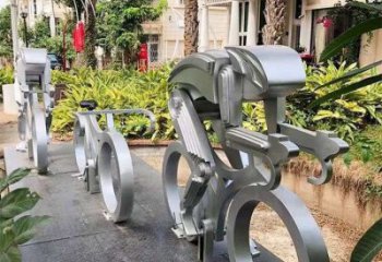 體育場騎車人雕塑廠家 仿真運(yùn)動(dòng)小品 體育不銹鋼騎車人雕塑