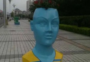 烤漆頭像雕塑廠家  街頭小品  戶(hù)外不銹鋼頭像雕塑廠