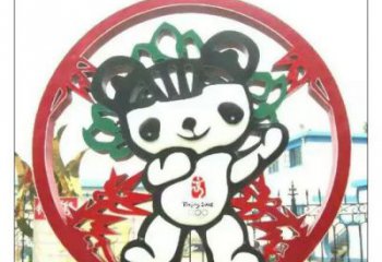 現(xiàn)代福娃雕塑廠(chǎng)家 大型別墅區(qū)擺件  剪紙不銹鋼福娃雕塑廠(chǎng)