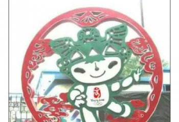 大型福娃雕塑廠(chǎng)家 鍛造小品  創(chuàng)意不銹鋼福娃雕塑定制