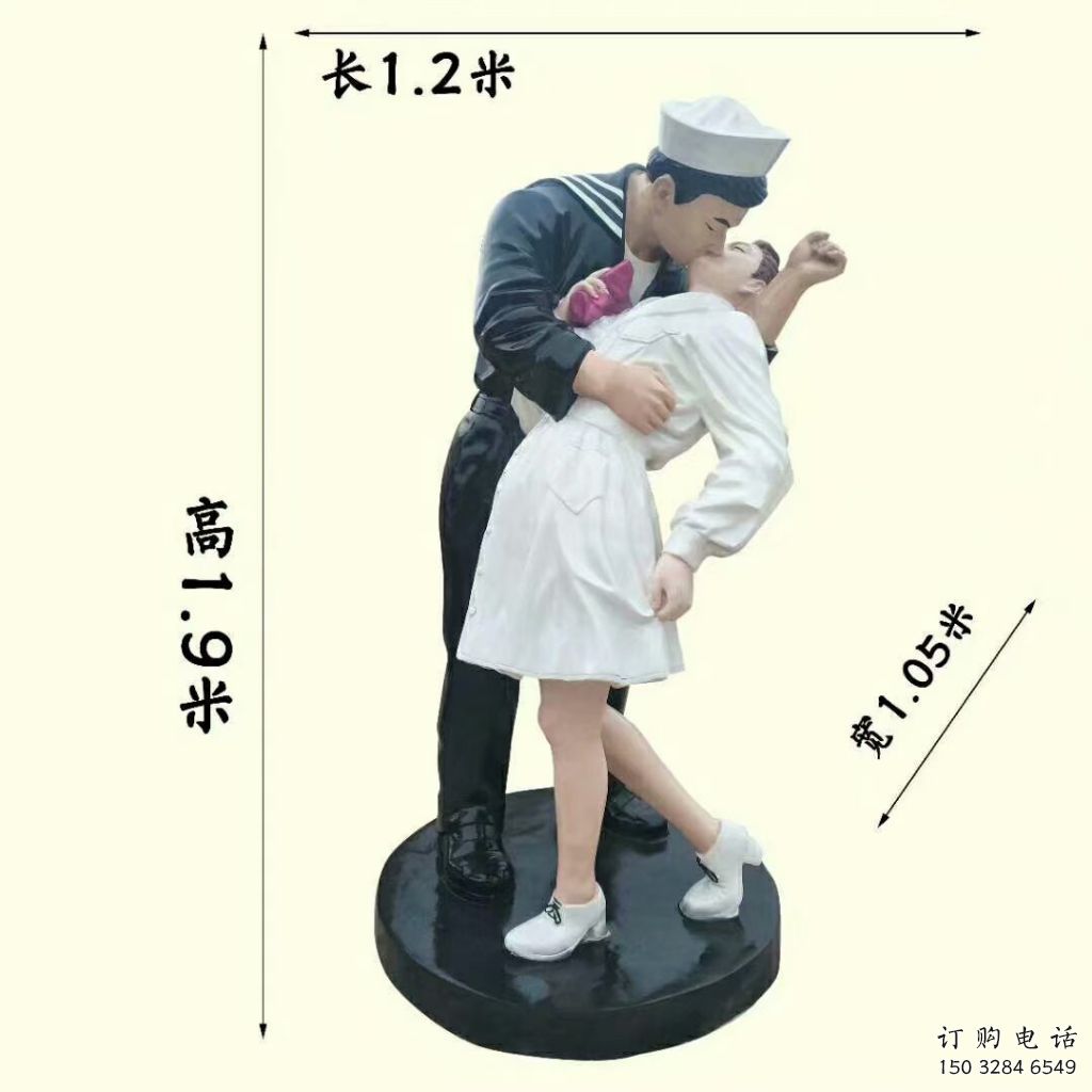 烤漆情侶雕塑廠家  公園小品  戶外愛(ài)情情侶雕塑廠