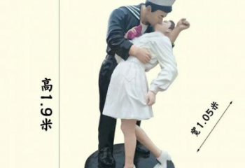 烤漆情侶雕塑廠家  公園小品  戶外愛(ài)情情侶雕塑廠