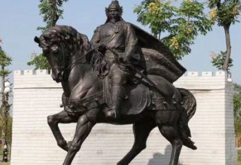 廣場岳飛雕塑廠家  現(xiàn)代小品  大型岳飛雕塑廠價格