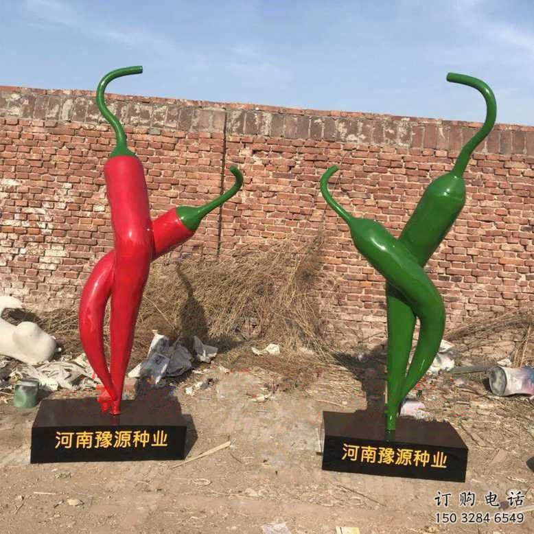 園林辣椒雕塑廠家 公園彩繪小品 中式不銹鋼辣椒雕塑廠 園林辣椒雕塑廠家 公園彩繪小品 中式不銹鋼辣椒雕塑廠