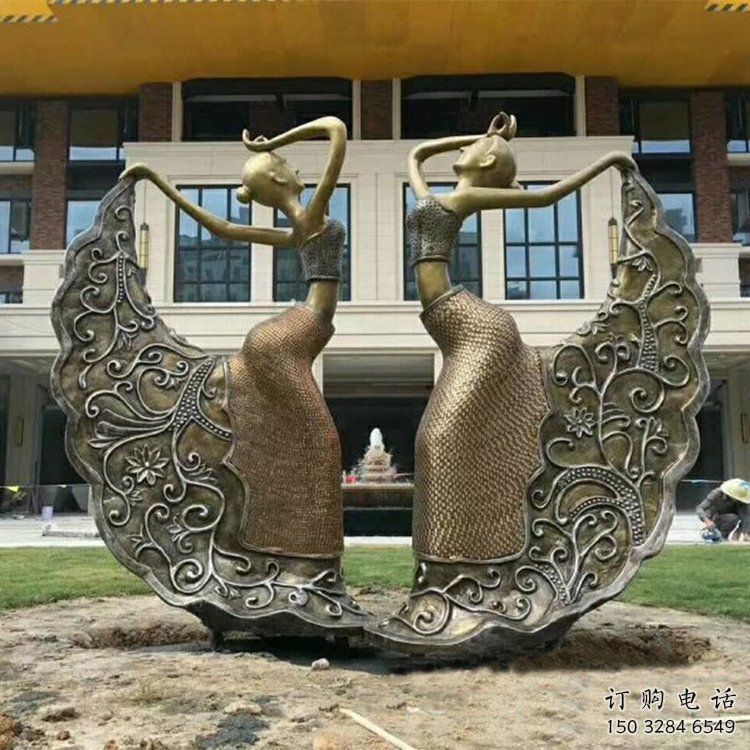 仿古跳舞雕塑廠家 草地小品 房地產(chǎn)大型跳舞雕塑擺件