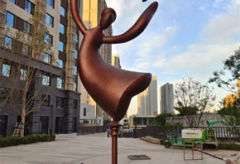 大型舞者雕塑廠家 鍛造小品  廣場不銹鋼舞者雕塑價格
