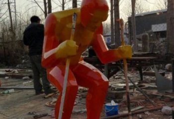 體育滑板雕塑廠家 剪影運動小品  創(chuàng)意不銹鋼滑板雕塑廠