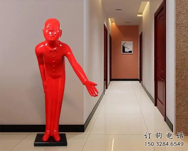 噴漆迎賓雕塑廠家 中式小品 戶外不銹鋼迎賓雕塑制作 噴漆迎賓雕塑廠家 中式小品 戶外不銹鋼迎賓雕塑制作