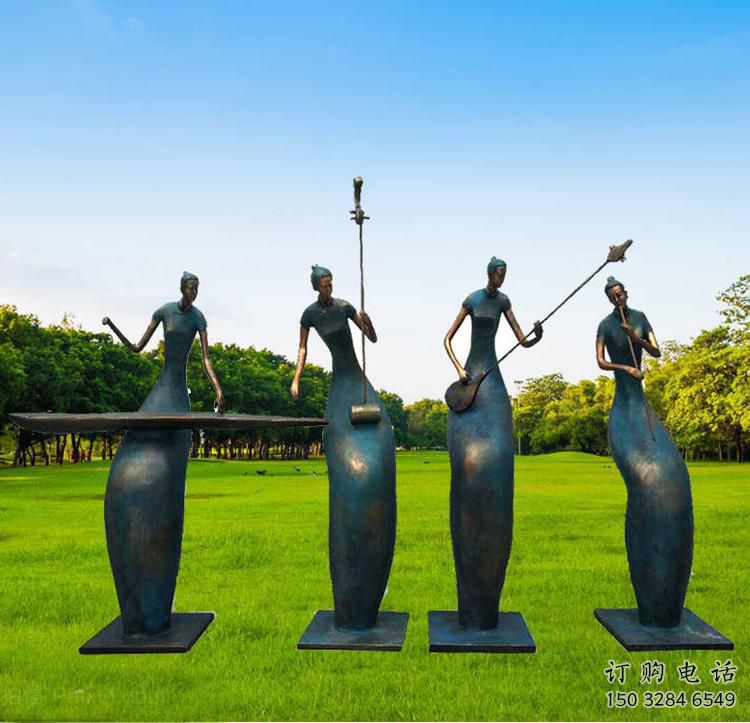 抽象樂隊雕塑廠家 幾何公園小品 戶外樂隊雕塑制作 抽象樂隊雕塑廠家 幾何公園小品 戶外樂隊雕塑制作