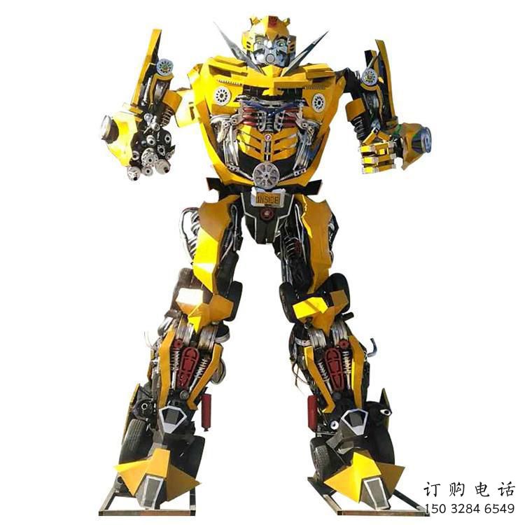 街頭變形金剛雕塑廠家 大型擺件  創(chuàng)意變形金剛雕塑價格