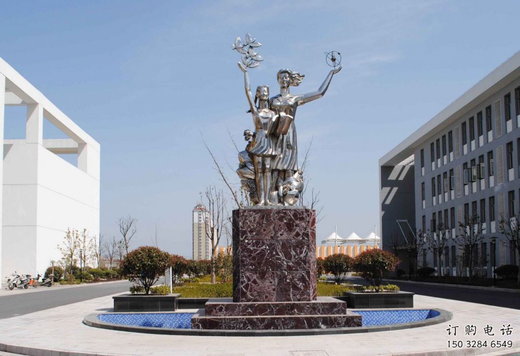 鍛造校園人物雕塑廠家 公園小品 戶外校園人物雕塑擺件 鍛造校園人物雕塑廠家 公園小品 戶外校園人物雕塑擺件
