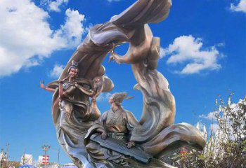 廣場(chǎng)嫦娥奔月雕塑廠家 公園小品  戶外嫦娥奔月雕塑廠