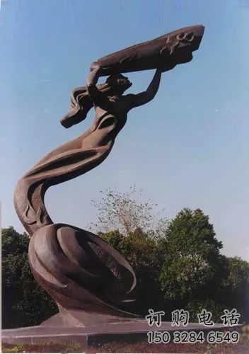 中式女媧補(bǔ)天雕塑廠家 公園小品 戶外女媧補(bǔ)天雕塑廠