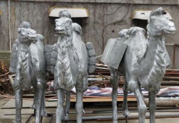 仿古絲綢之路雕塑廠家 草地小品 大型絲綢之路雕塑定制