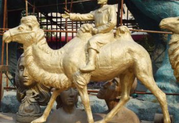 抽象絲綢之路雕塑廠家 創(chuàng)意小品  戶外絲綢之路雕塑生產(chǎn)
