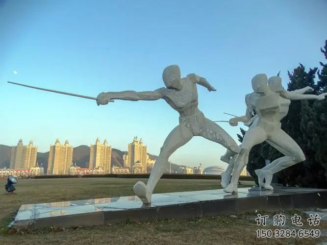 現(xiàn)代擊劍雕塑廠家 大型擺件 現(xiàn)代創(chuàng)意不銹鋼擊劍雕塑小品 現(xiàn)代擊劍雕塑廠家 大型擺件 現(xiàn)代創(chuàng)意不銹鋼擊劍雕塑小品