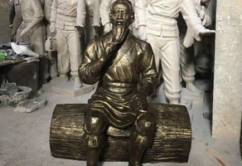 噴漆魯班雕塑廠家 中式小品  戶外仿古魯班雕塑實(shí)景圖