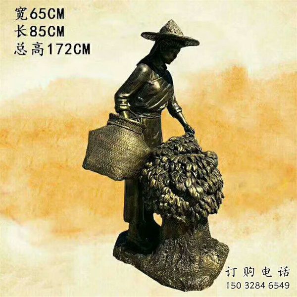 烤漆女工雕塑廠家  創(chuàng)意小品  戶(hù)外廣場(chǎng)女工雕塑擺件
