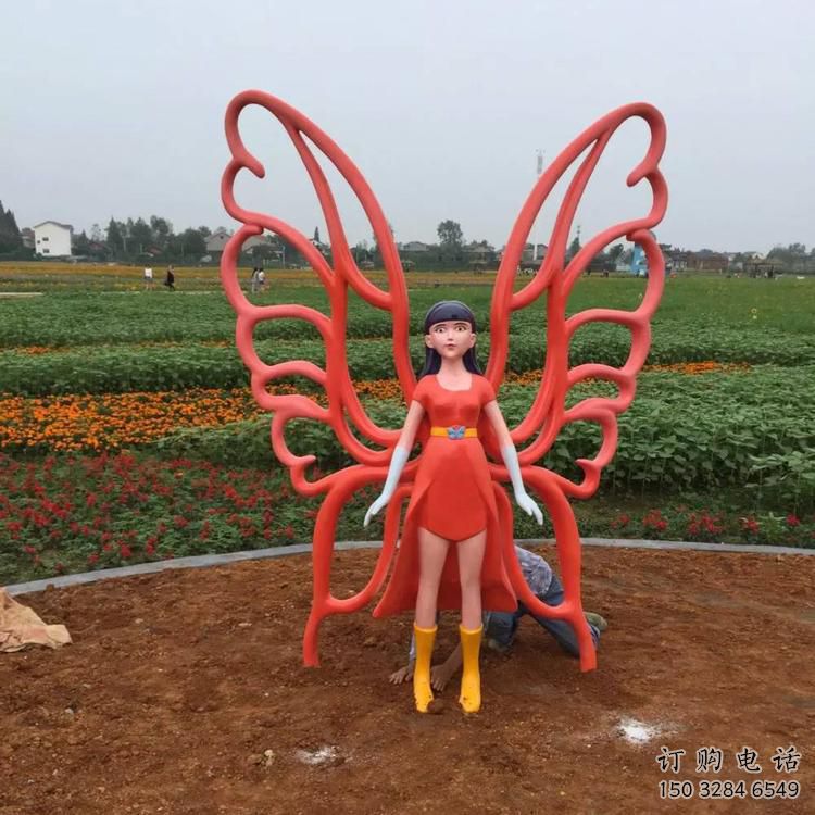 鏤空仙子雕塑廠家 園林小品 彩繪烤漆仙子雕塑擺件 鏤空仙子雕塑廠家 園林小品 彩繪烤漆仙子雕塑擺件