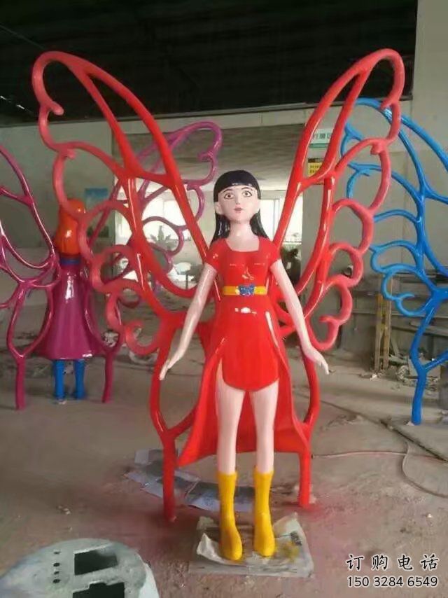噴漆仙子雕塑廠家 中式小品 草地仙子雕塑擺件 噴漆仙子雕塑廠家 中式小品 草地仙子雕塑擺件
