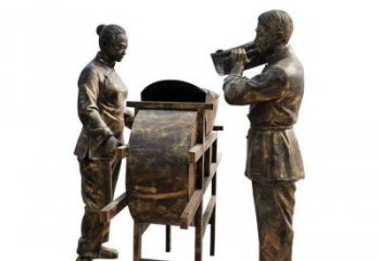 現(xiàn)代農(nóng)耕雕塑廠家 大型公園擺件  創(chuàng)意農(nóng)耕雕塑廠