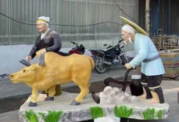 烤漆農(nóng)耕雕塑廠家  創(chuàng)意小品  彩繪農(nóng)耕雕塑產(chǎn)品