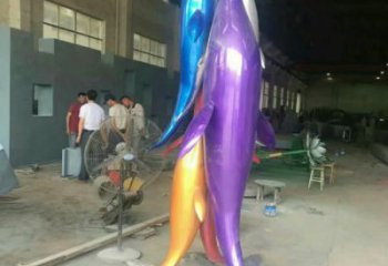 現(xiàn)代海洋生物雕塑廠家 大型別墅區(qū)擺件  烤漆海洋生物雕塑小品