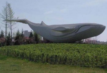 廣場(chǎng)草地不銹鋼魚(yú)雕塑