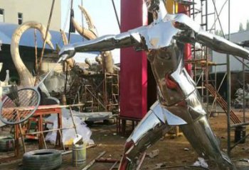 體育運(yùn)動(dòng)人物雕塑廠家 女孩跑步不銹鋼雕塑制作