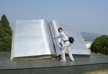 書(shū)籍雕塑廠家 不銹鋼景觀書(shū)籍雕塑制作