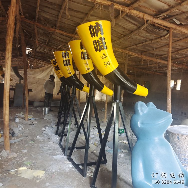 噴泉雕塑廠家，不銹鋼吶喊噴泉雕塑制作