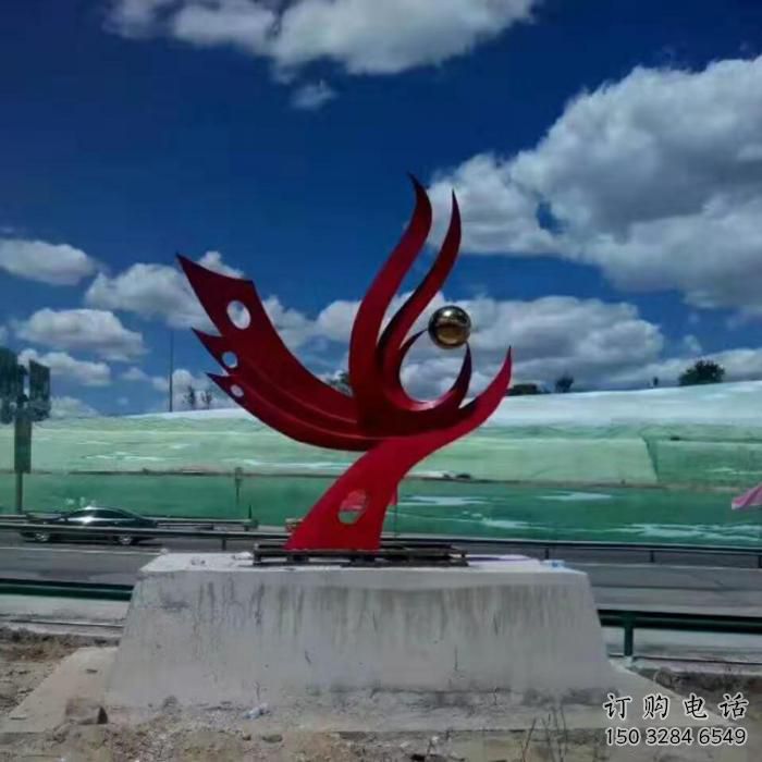 承接城市鳳凰雕塑 風(fēng)景區(qū)彩繪雕塑 抽象擺件